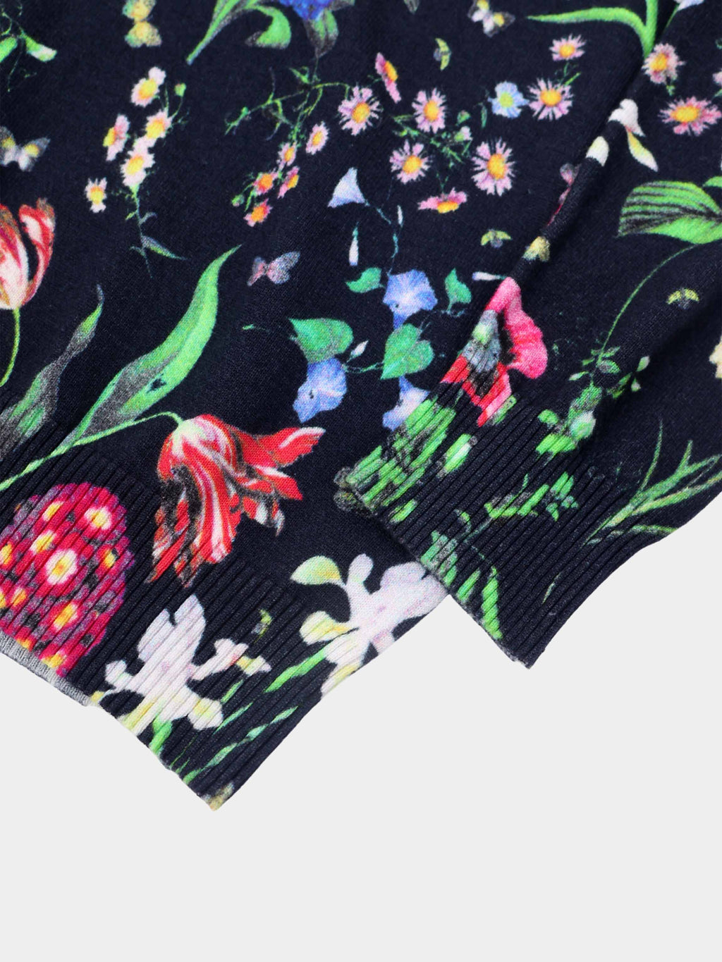 Printed Sweater-Navy Floral