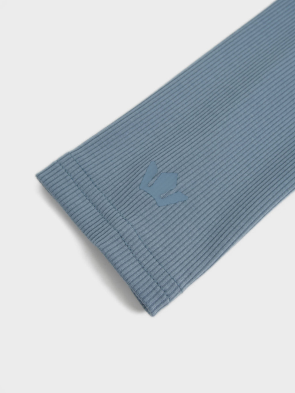 Soft Ribbed High V Tee-Dusty Blue