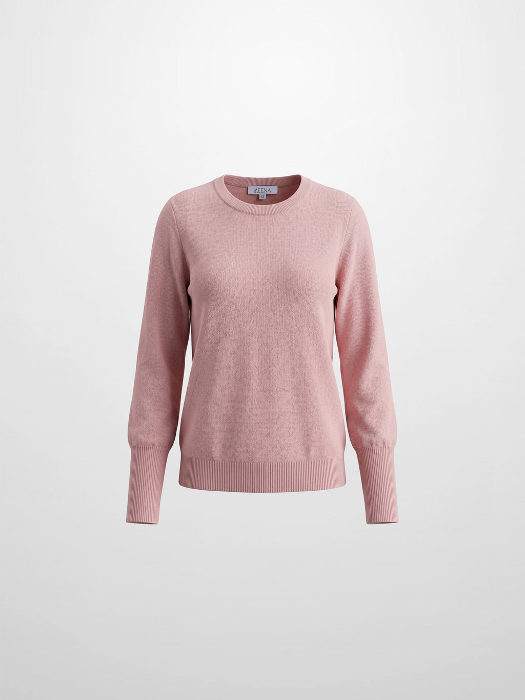 High Cuff Crew Sweater-Mauve
