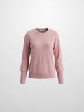 High Cuff Crew Sweater-Mauve
