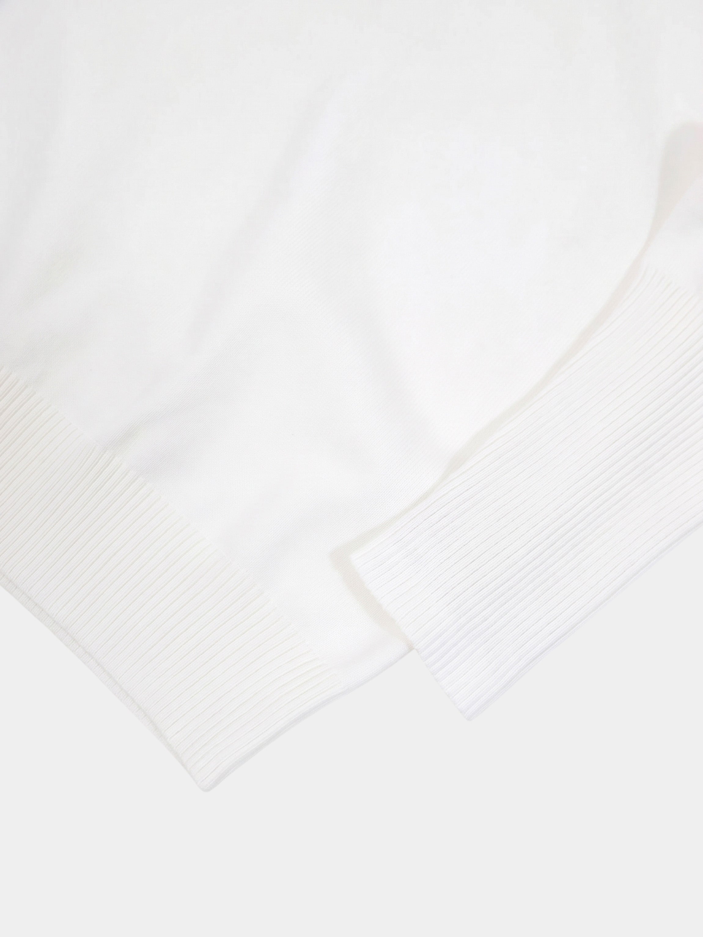 High Cuff Crew Sweater-Ivory